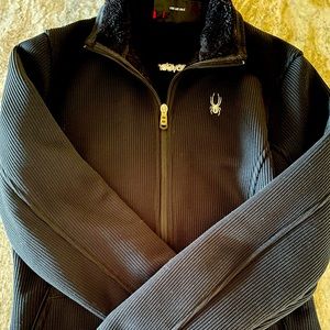 Black Spyder zip up women's jacket